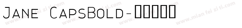 Jane CapsBold字体转换